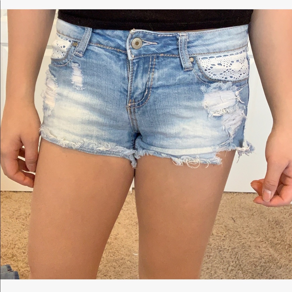 Light washed shorts